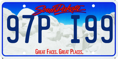 SD license plate 97PI99