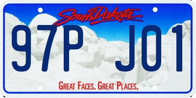 SD license plate 97PJ01