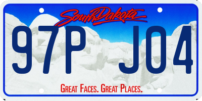 SD license plate 97PJ04