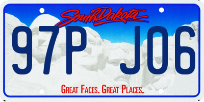 SD license plate 97PJ06