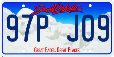 SD license plate 97PJ09