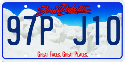 SD license plate 97PJ10
