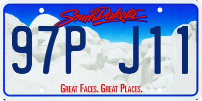 SD license plate 97PJ11