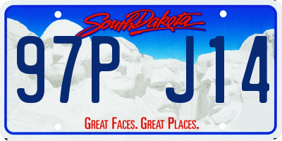 SD license plate 97PJ14