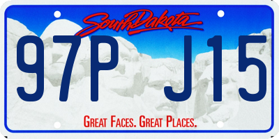 SD license plate 97PJ15