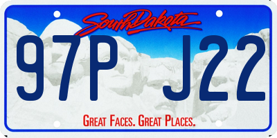 SD license plate 97PJ22