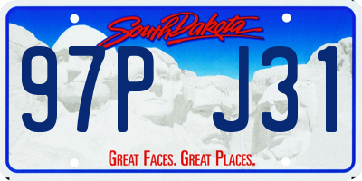 SD license plate 97PJ31