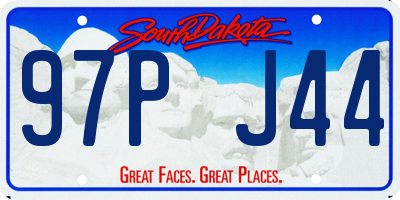 SD license plate 97PJ44
