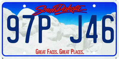 SD license plate 97PJ46