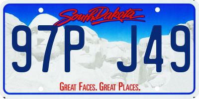SD license plate 97PJ49