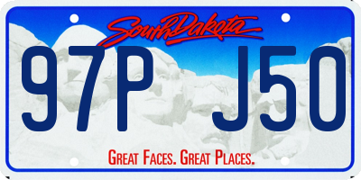 SD license plate 97PJ50