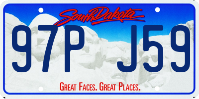 SD license plate 97PJ59