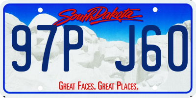 SD license plate 97PJ60