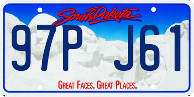 SD license plate 97PJ61