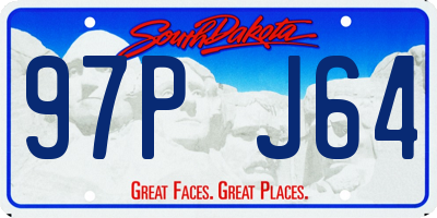 SD license plate 97PJ64