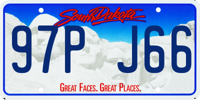 SD license plate 97PJ66