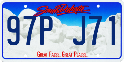 SD license plate 97PJ71
