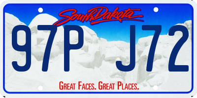 SD license plate 97PJ72