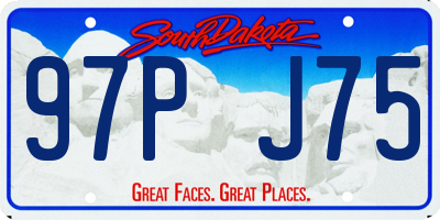 SD license plate 97PJ75
