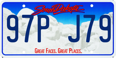 SD license plate 97PJ79