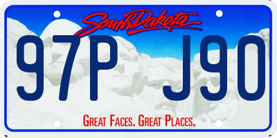SD license plate 97PJ90