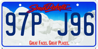 SD license plate 97PJ96