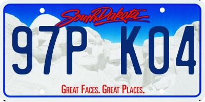 SD license plate 97PK04