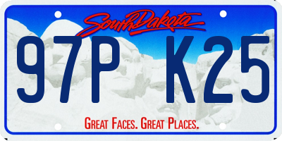 SD license plate 97PK25