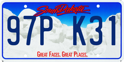 SD license plate 97PK31