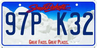 SD license plate 97PK32