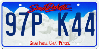 SD license plate 97PK44