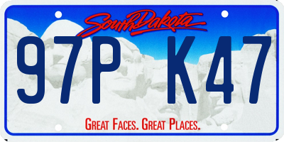 SD license plate 97PK47
