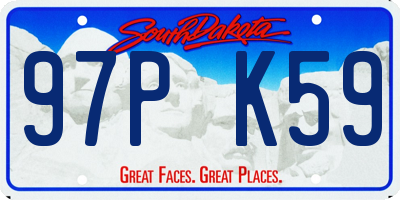 SD license plate 97PK59
