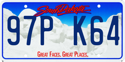 SD license plate 97PK64