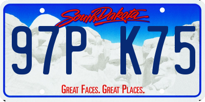 SD license plate 97PK75