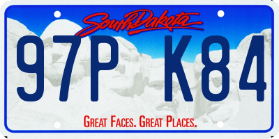 SD license plate 97PK84