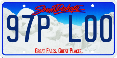 SD license plate 97PL00