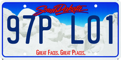SD license plate 97PL01