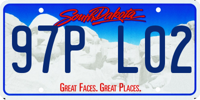 SD license plate 97PL02