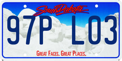 SD license plate 97PL03