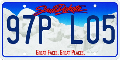 SD license plate 97PL05