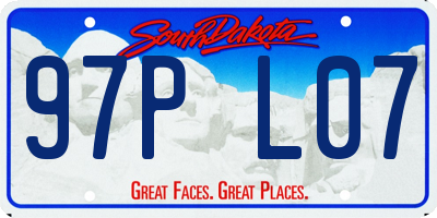 SD license plate 97PL07