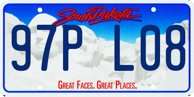 SD license plate 97PL08