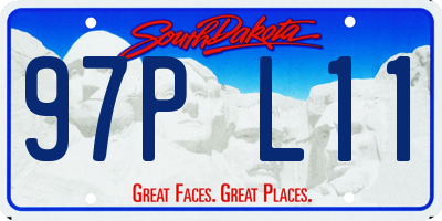 SD license plate 97PL11