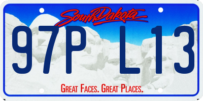 SD license plate 97PL13