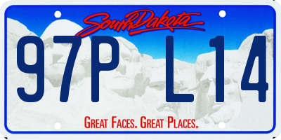 SD license plate 97PL14