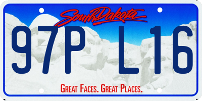 SD license plate 97PL16