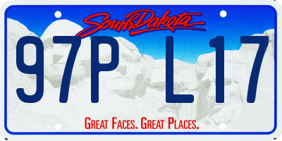 SD license plate 97PL17