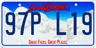 SD license plate 97PL19