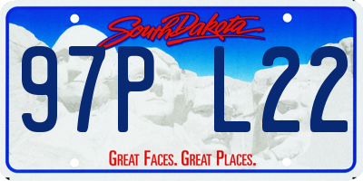 SD license plate 97PL22